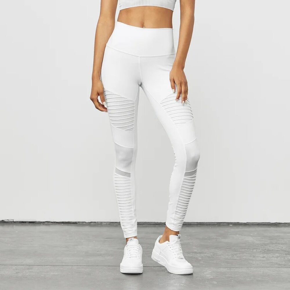 Alo High-Waisted Moto Leggings in Small